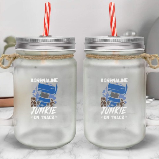 Sprint Car Mom Dirt Track Racing Racing Race Day Mason Jar Cups