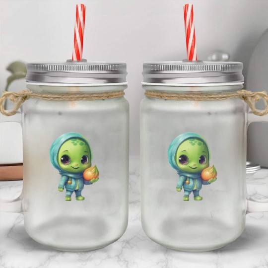 Sweet Alien Onion: Veggie Enchantment Mason Jar Cups