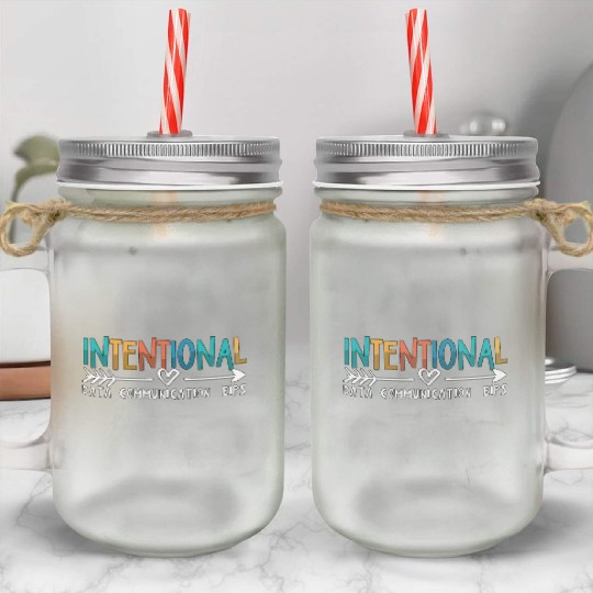 IEP Intentional Data Communication Autism Teacher Mason Jar Cups