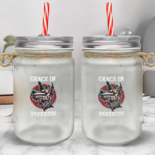 Dark Unicorn Horror Unicorn Midnight Unicorn Dark Mason Jar Cups