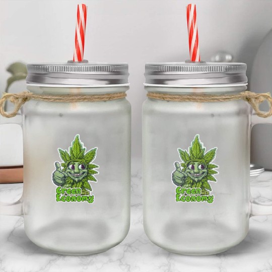Green Economy Mason Jar Cups