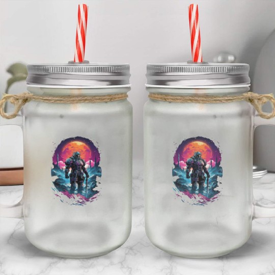 Astro Knight Mason Jar Cups