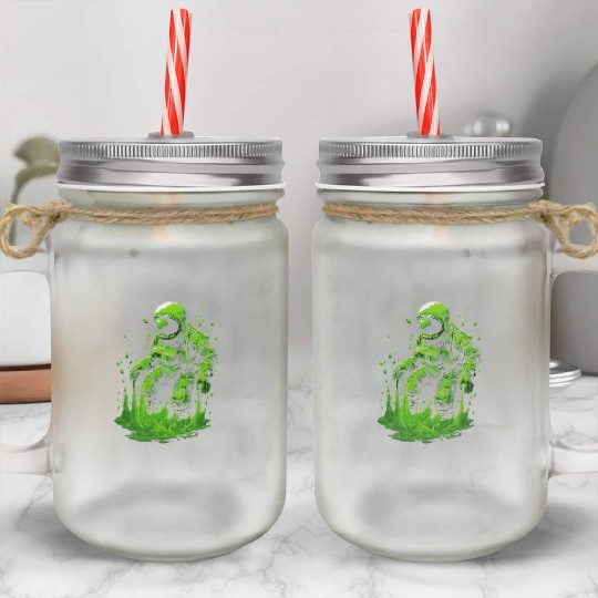 Astro Slime Mason Jar Cups