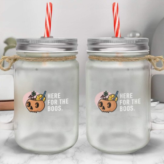 halloween 2 white Mason Jar Cups