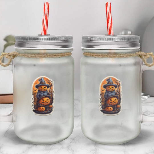 Halloween Pumpkins 14 Mason Jar Cups