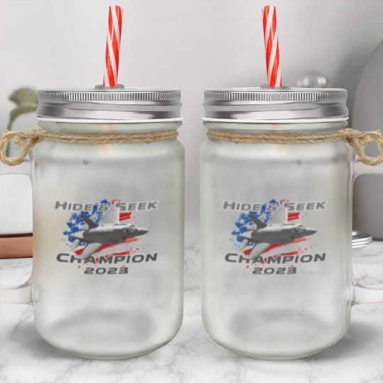 F-35 Hide and Seek Champion Mason Jar Cups