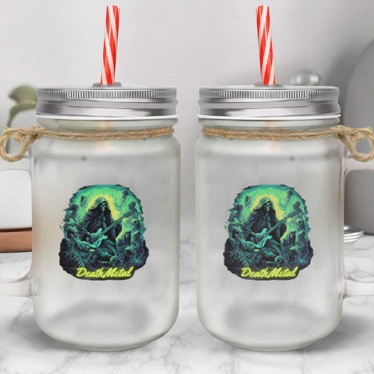 Halloween - Death Metal Rock Mason Jar Cups