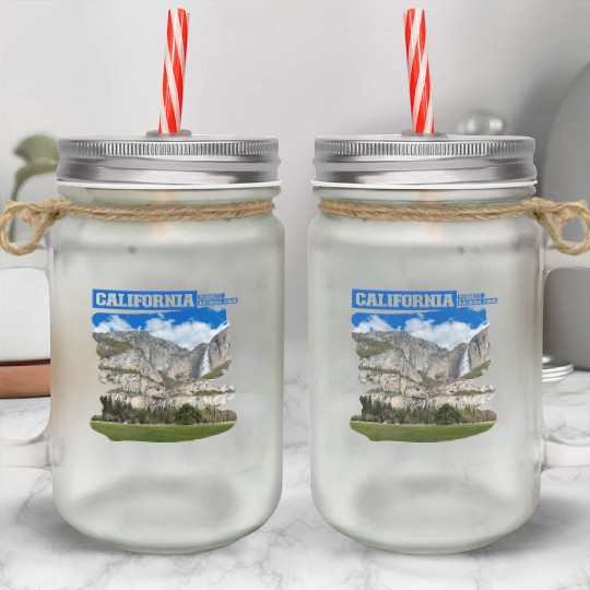 California Yosemite National Park Mason Jar Cups