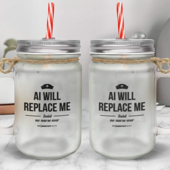 Medical Worker Registered Nurse RN Hospital Mason Jar Cups