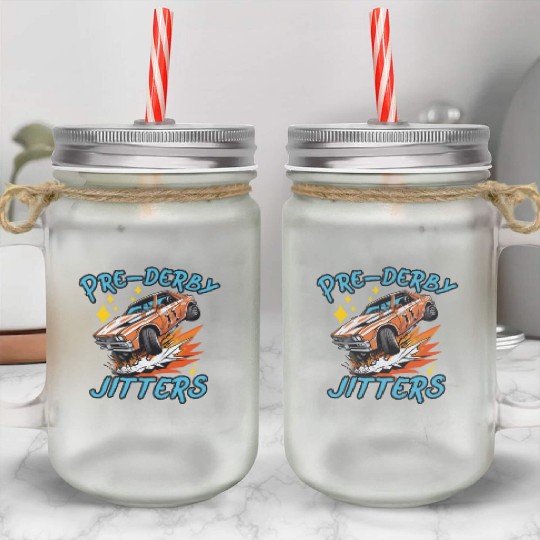 Demo Derby Demolition Derby Demolition Derby Lover Mason Jar Cups