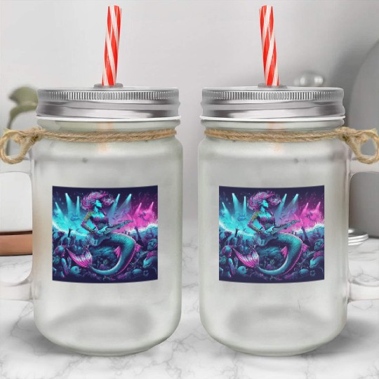 rock and roll under the sea Mason Jar Cups