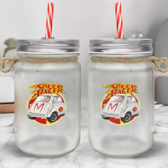 Speed Racer Car Mason Jar Cups