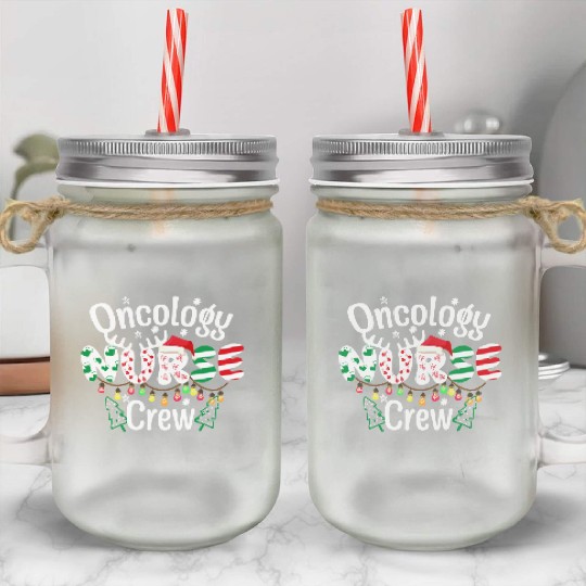 One merry Oncology Nurse Christmas Mason Jar Cups