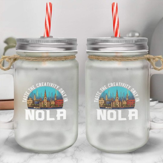 New Orleans Louisiana USA America United States Mason Jar Cups