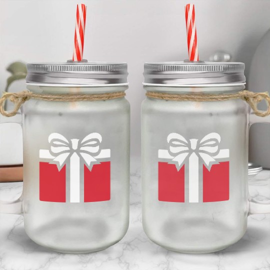 Gift box of joy Mason Jar Cups