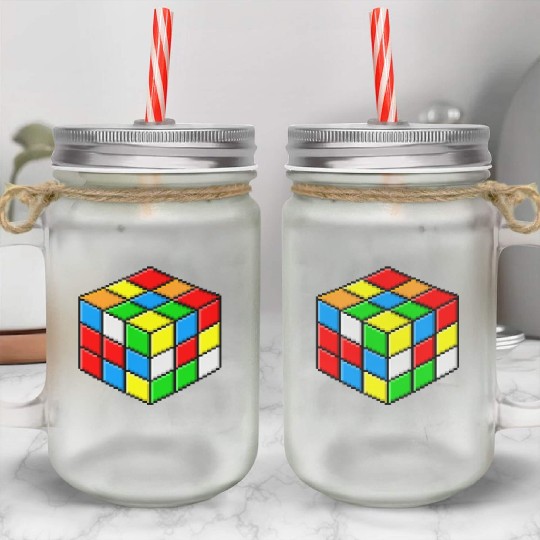rubiks cube Mason Jar Cups