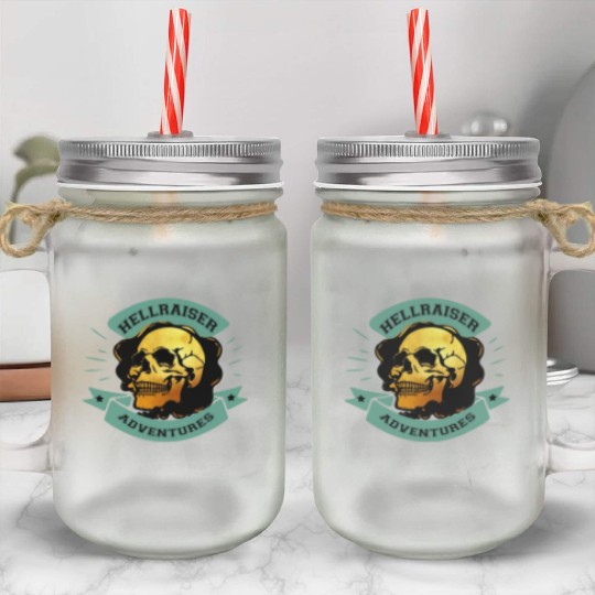 Gilded Skull Hellraiser Adventure Mason Jar Cups