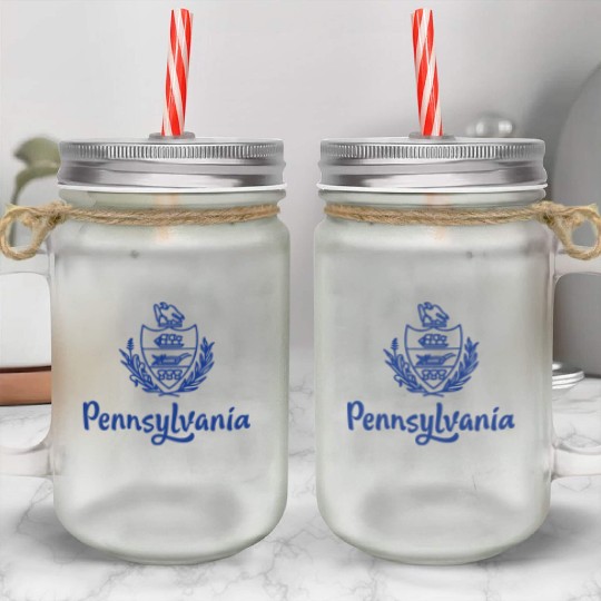 Show off your colors Pennsylvania Mason Jar Cups