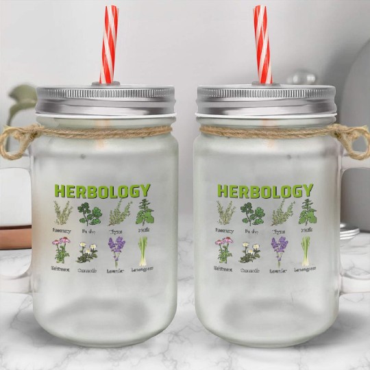 Herbology Herb Garden Mason Jar Cups