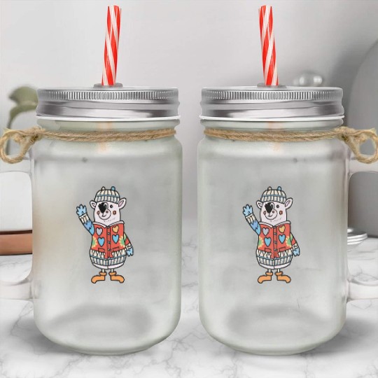 Joyful Jingles Hearth's Warming Sweater Mason Jar Cups