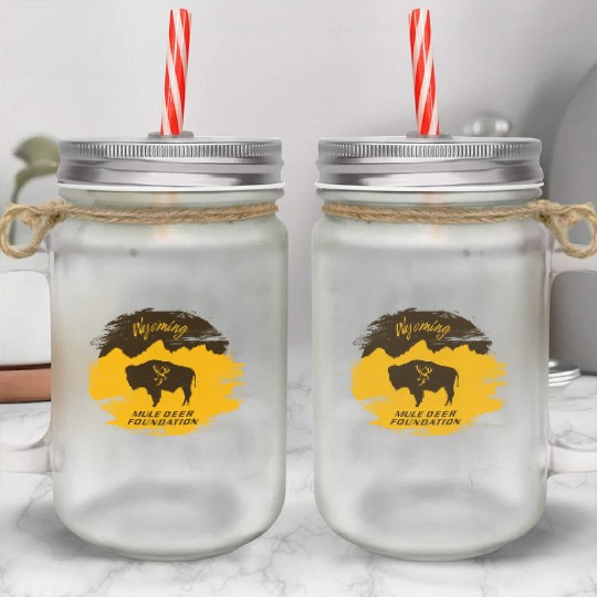 Mule Deer Foundation of Wyoming Mason Jar Cups