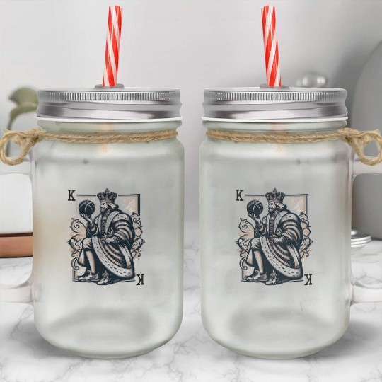King of basketball Mason Jar Cups
