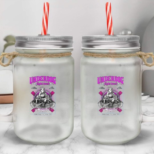 underdog fight back #1 Mason Jar Cups