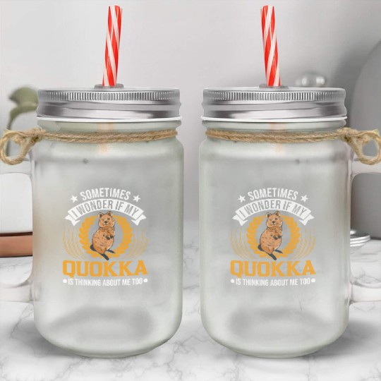 Quokka Gift Short-tailed Kangaroo Mason Jar Cups