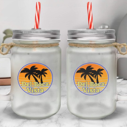 Del Boca Vista Mason Jar Cups