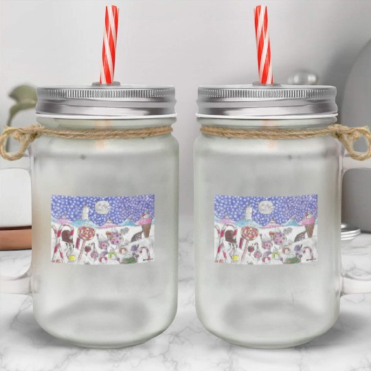 The Nutcracker Christmas Candy Land Mason Jar Cups