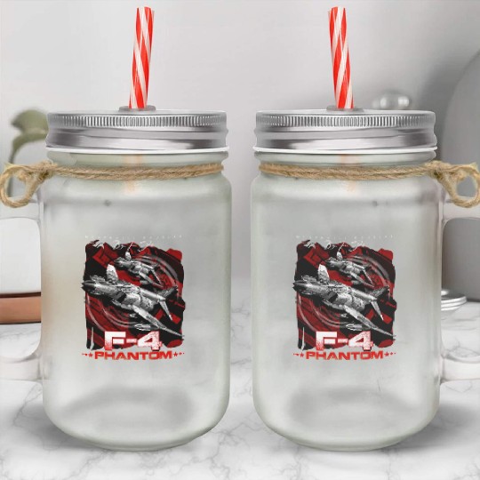 F-4 Phantom Us Air Force Fighter jet Mason Jar Cups