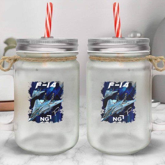 F-14 Tomcat Fighterjet Mason Jar Cups