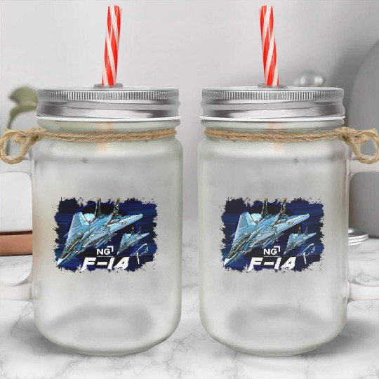 F-14 Tomcat Fighterjet Mason Jar Cups