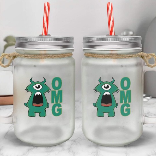 OMG Monster Mason Jar Cups