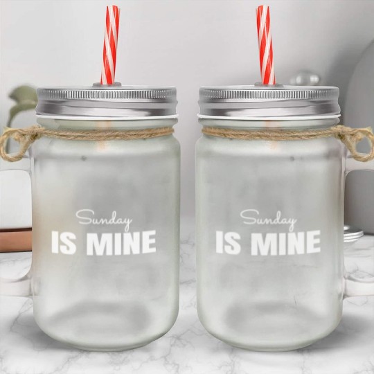 sunday Mason Jar Cups