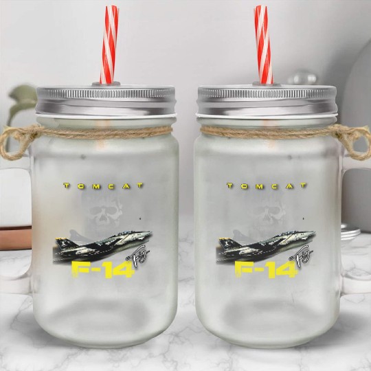 F-14 Tomcat Fighterjet Mason Jar Cups