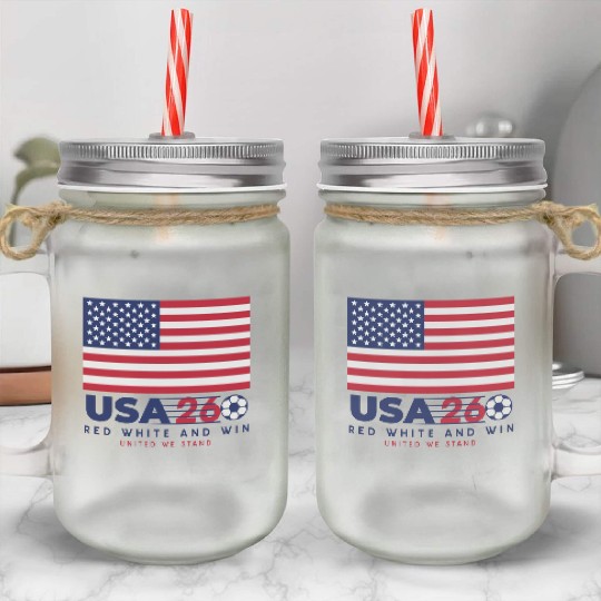 USA World Cup 2026 Mason Jar Cups US Soccer