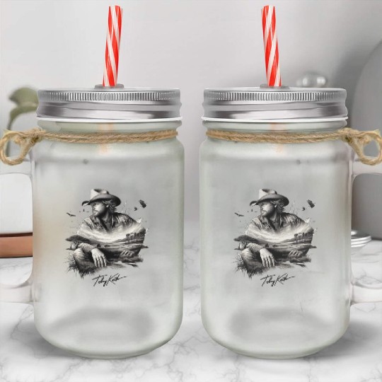 Toby Keith Mason Jar Cups