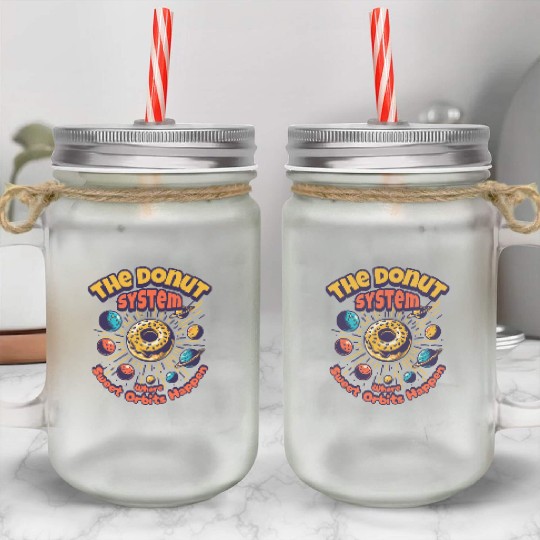 Donut Solar System Mason Jar Cups