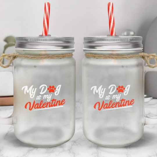 For Dog Fur Mom Dog Dad Lover Owner Cute Mason Jar Cups