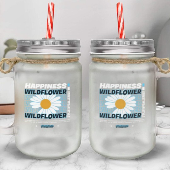 WILDFLOWERS Mason Jar Cups