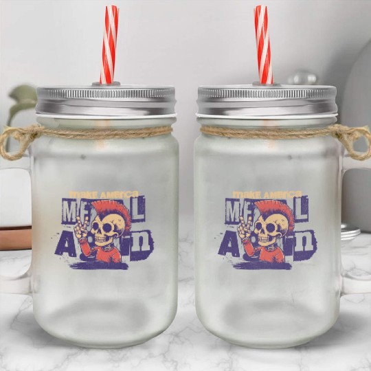Metal Revival American Spirit Mason Jar Cups