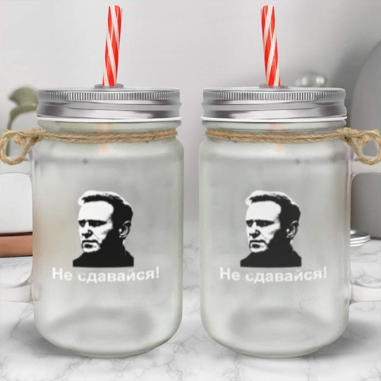 Не сдавайся! Navalny's legacy Russian translation Mason Jar Cups