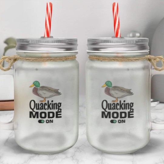 Mallard Duck Mason Jar Cups