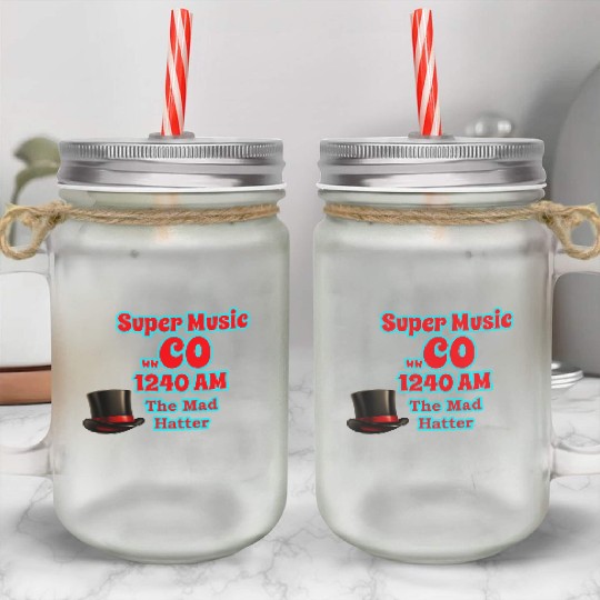 WWCO The Mad Hatter Mason Jar Cups