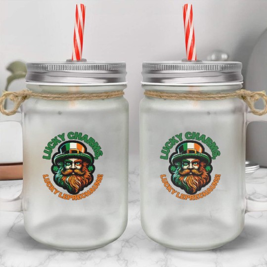 Lucky charms, lucky leprechauns Mason Jar Cups
