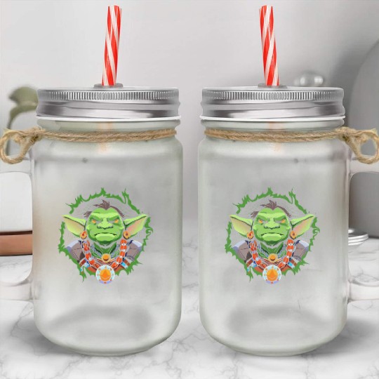 Green Goblin Mason Jar Cups