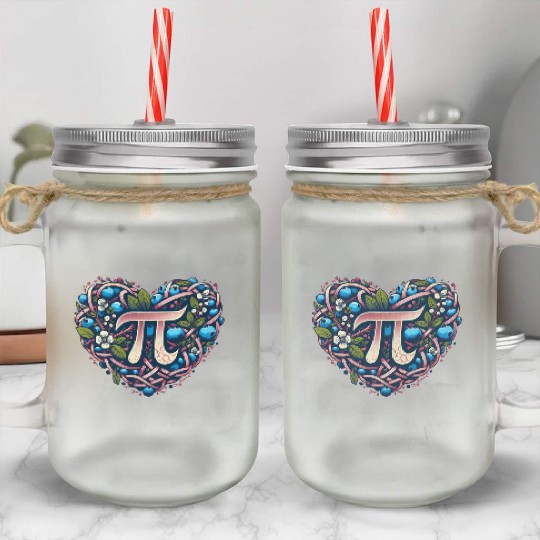 Blueberry Pi Day Mason Jar Cups