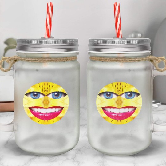 Smile Face Have a Nice Day Promote Happiness Joy Mason Jar Cups