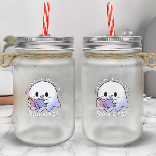 Why yes, I love reading booooks Mason Jar Cups